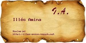 Illés Amina névjegykártya